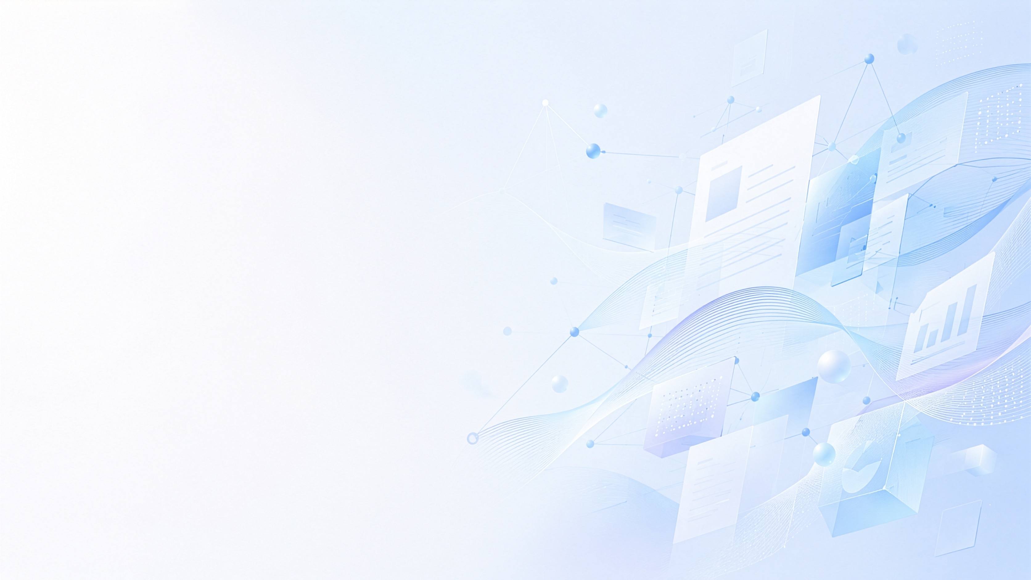 Abstrakte Hintergrundillustration eines KI-gestützten Content-Workflows